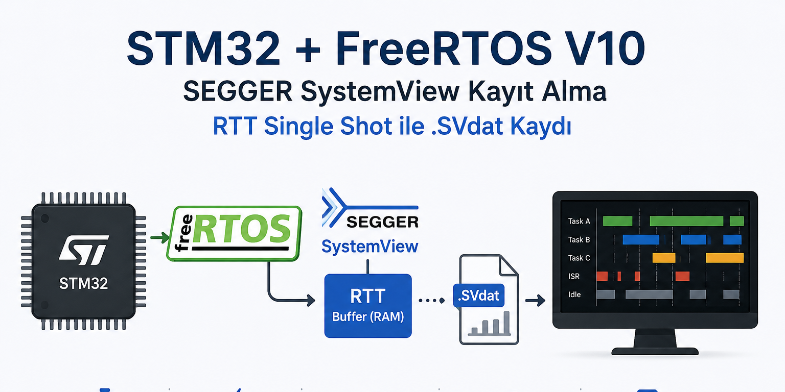 STM32CubeIDE’de Manuel Eklenen FreeRTOS V10 ile SEGGER SystemView Kullanımı: RTT Buffer Sorunu ve Çözümü